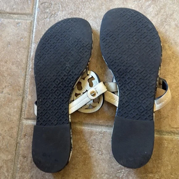 Tory Burch Blue and White Miller sandals 6.5 - Picture 4 of 5